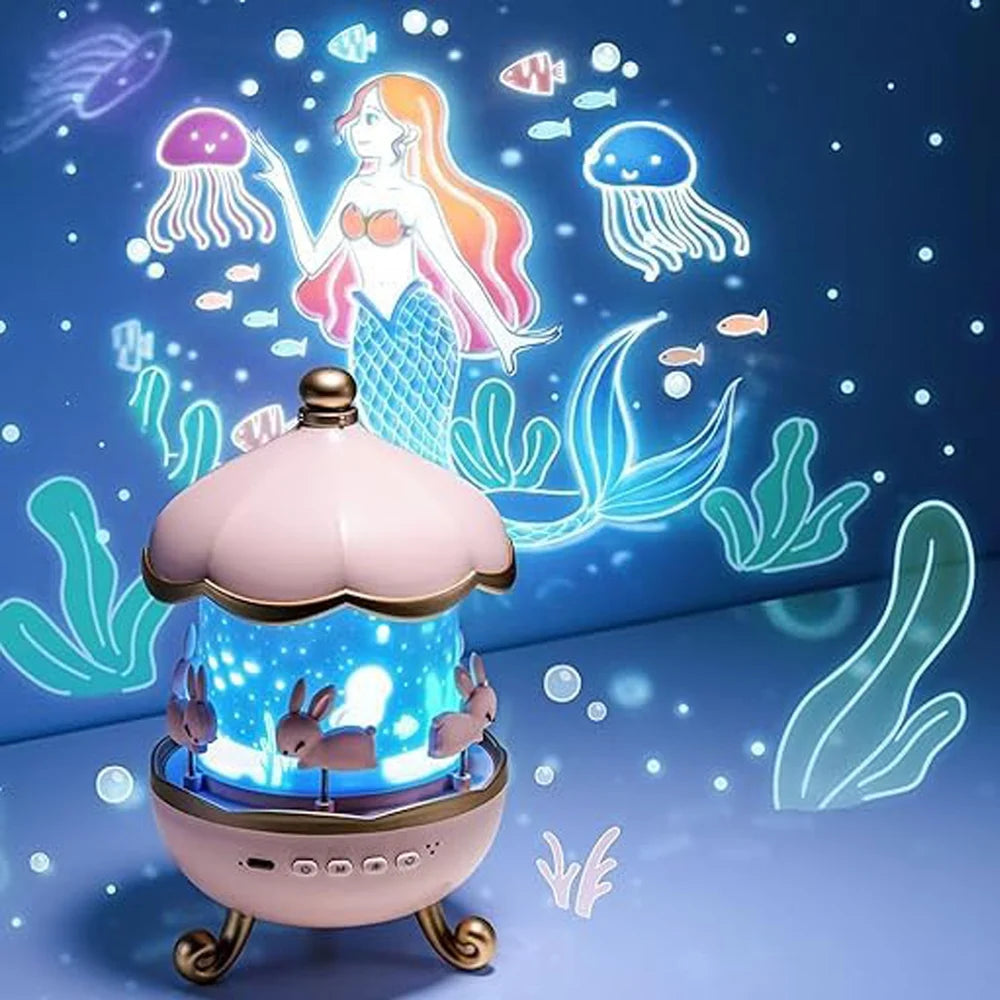 Bunny's Carousel Night Light Projector✨