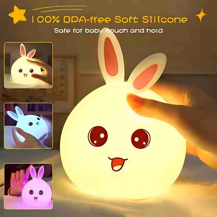 SILICONE RABBIT NIGHT LAMP